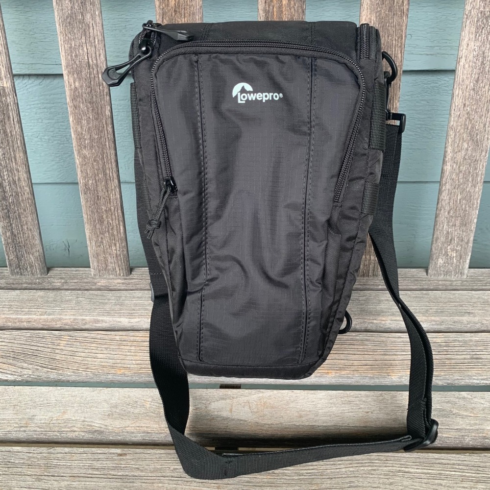 Lowepro Toploader Zoom 55 AW II Black Holster Camera Bag Case Rain Cover Padded